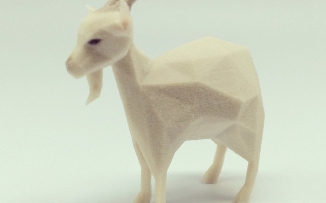 Low poly goat