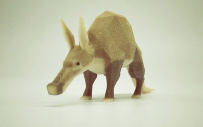 Low poly aardvark