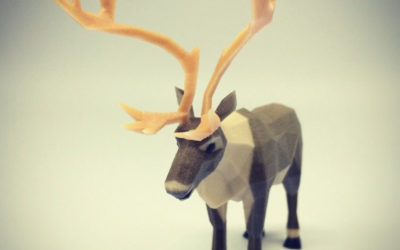 Low poly caribou